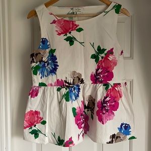 Kate spade size 12 peplum blouse